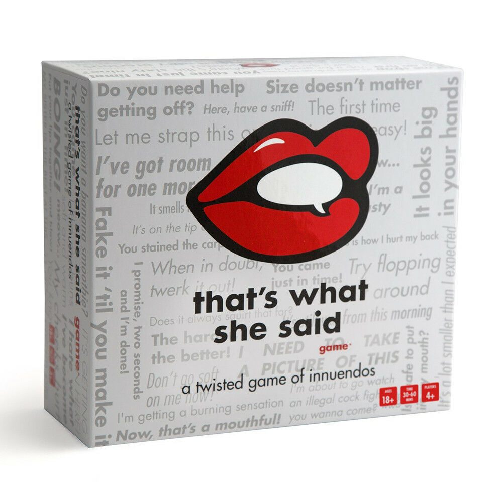 That's What She Said - The Party Game of Twisted Innuendos Adults FUN Card Game That's What She Said - The Party Game of Twisted Innuendos Adults FUN Card Game